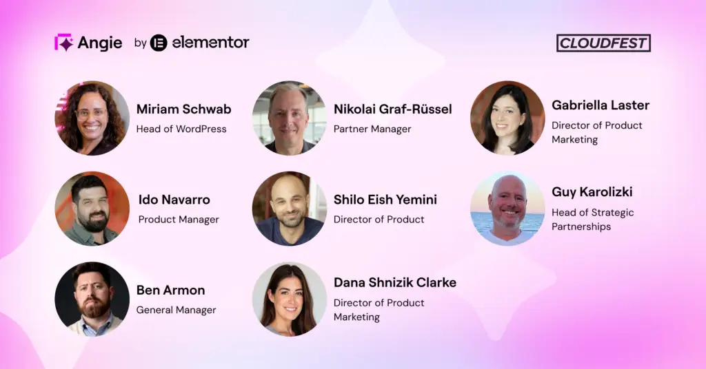 The Elementor team that was meant to be at Cloudfest